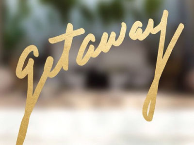 Getaway foil gold handlettering lettering type