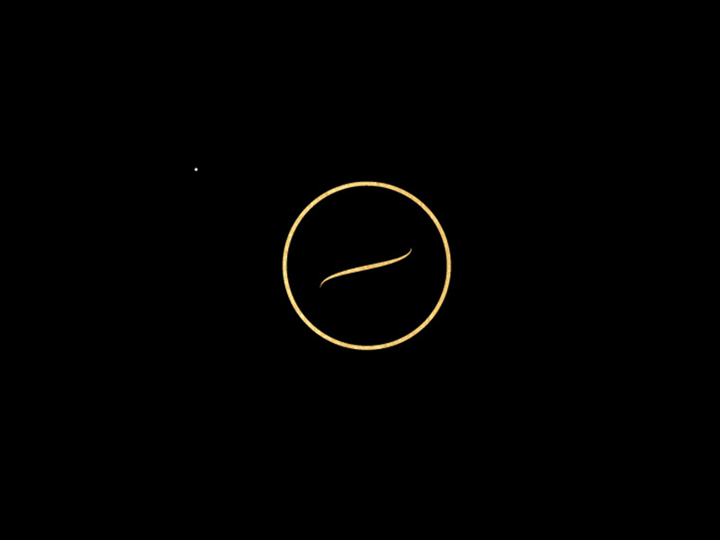 The Dessert Room Logomark gold foil black logo