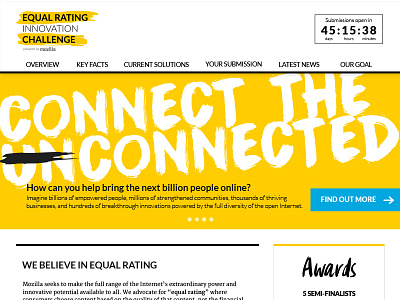 Equal Rating Innovation Challenge access clean connect equal rating website