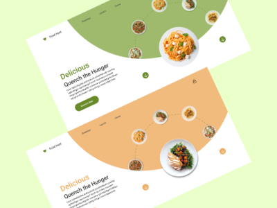 Food Ordering UI design app designer figma food illustration ui web