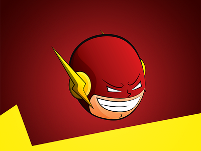 Flash art avengers character chibi comic dc flash dc flash illustrator minimalistic vector