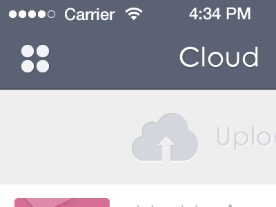 Cloud Upload app cloud disk icon loveui music upload