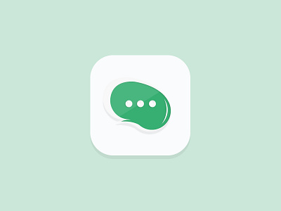 Chat icon chat green icon loveui messages white