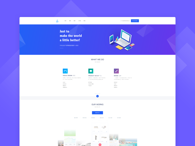 Artlab Landing Page by Arvin on Dribbble