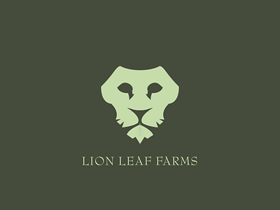 Lion Leaf Farms design logo