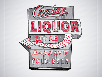 NeonSeries Liquor design illustration lettering lettering art letters typography