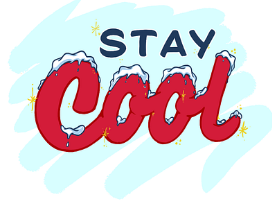 stay cool' Sticker