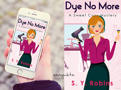 Dye No More beauty book dye ebook epub girl illustration kindle mystery salon sweet women