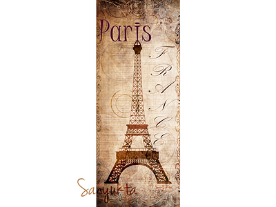 Beautiful Eiffel eiffel tower france illustration paris poster romance vector