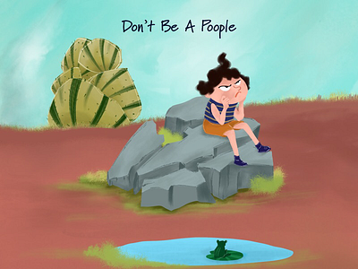 Don’t Be A Poople bookillustration childrensbookillustration dontbeapoople illustration picturebook sanyuktastargazer stopbullying