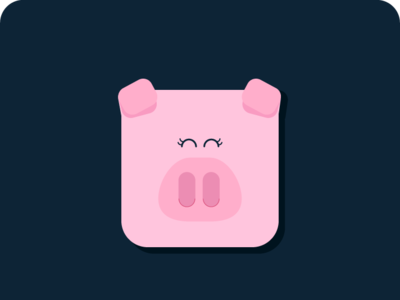 Happy Pig Year 2019! animal flat flat design illustration pig pig year pink
