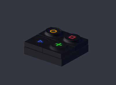 Dark keyboard 3d animation creative design illustration