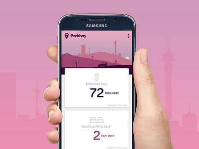Parkbay android app johannesburg material design mobile parking samsung ui