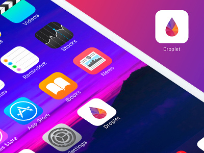 #005 - App icon 005 app icon dailyui drop droplet icon ios