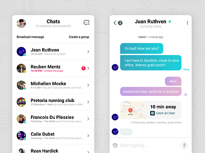 #13 Direct Messaging concept dailyui emoji friends interface design ios messaging text bubble