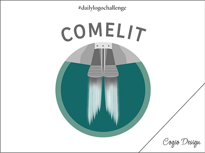 Rocket #3 dailylogochallenge day1 myfirstlogo rocketshipillustration