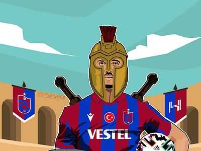 VITOR HUGO x TRABZONSPOR app design futbol illustration illustrator tasarım