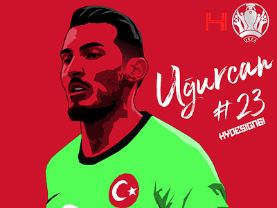 UĞURCAN ÇAKIR x EURO 2020 TURKEY FOOTBALL TEAM app branding design illustration illustrator logo tasarım trabzonspor ui