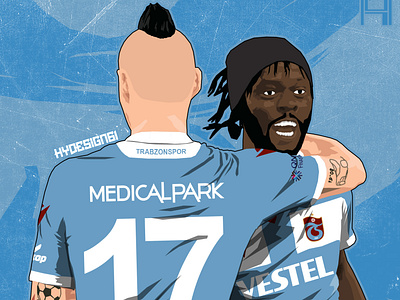 MAREK HAMSIK x GERVINHO x TRABZONSPOR 3d animation app bordomavi branding design graphic design illustration illustrator logo motion graphics tasarım trabzonspor ui