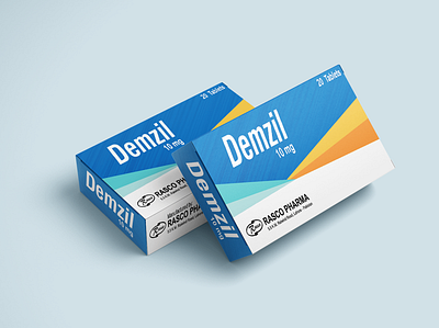 Demzil Outline Design box design medical medicine box package design packaging