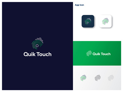 Quik Touch Logo branding logo logodesign