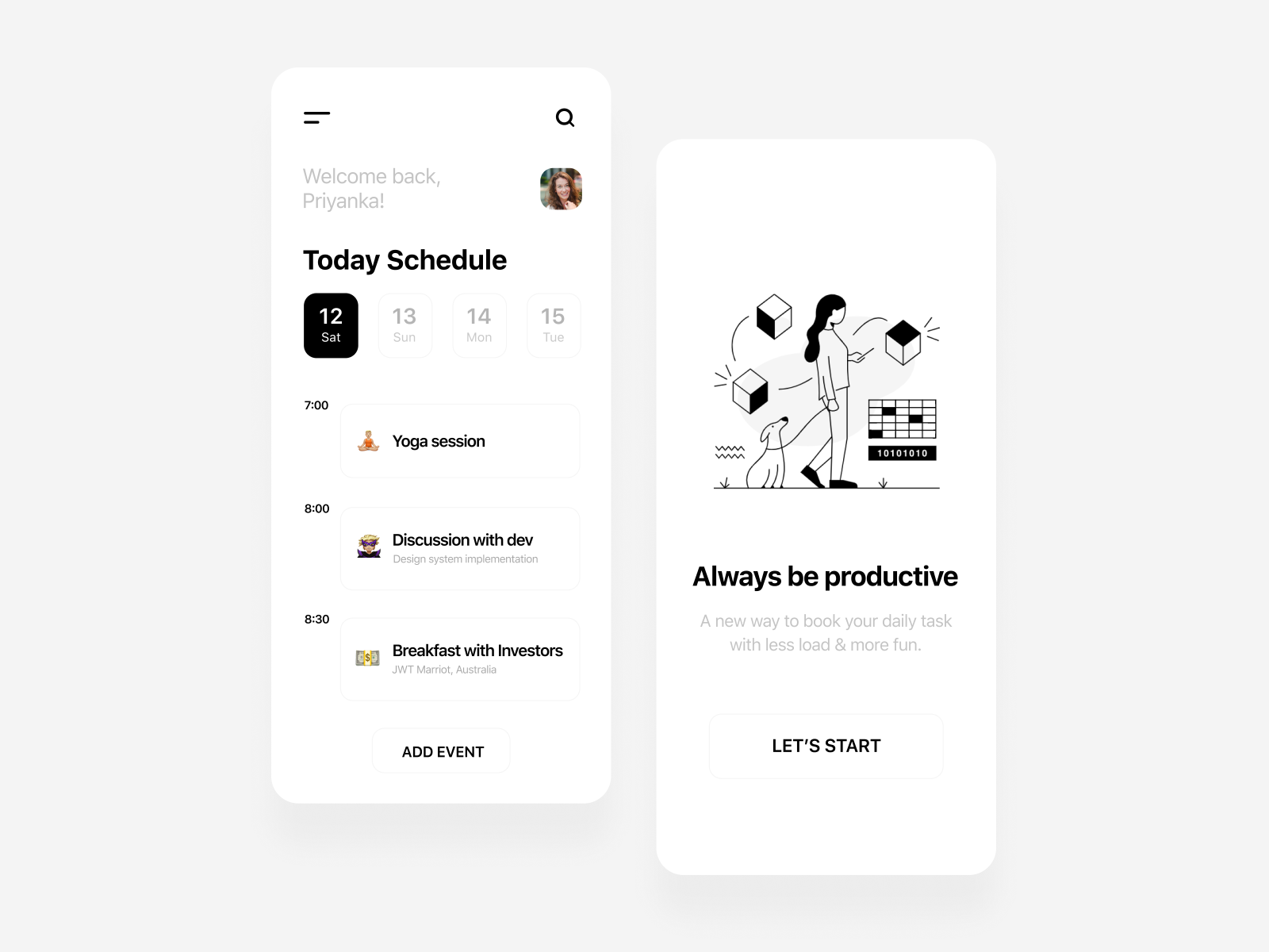 schedule-app-by-vikas1307-on-dribbble