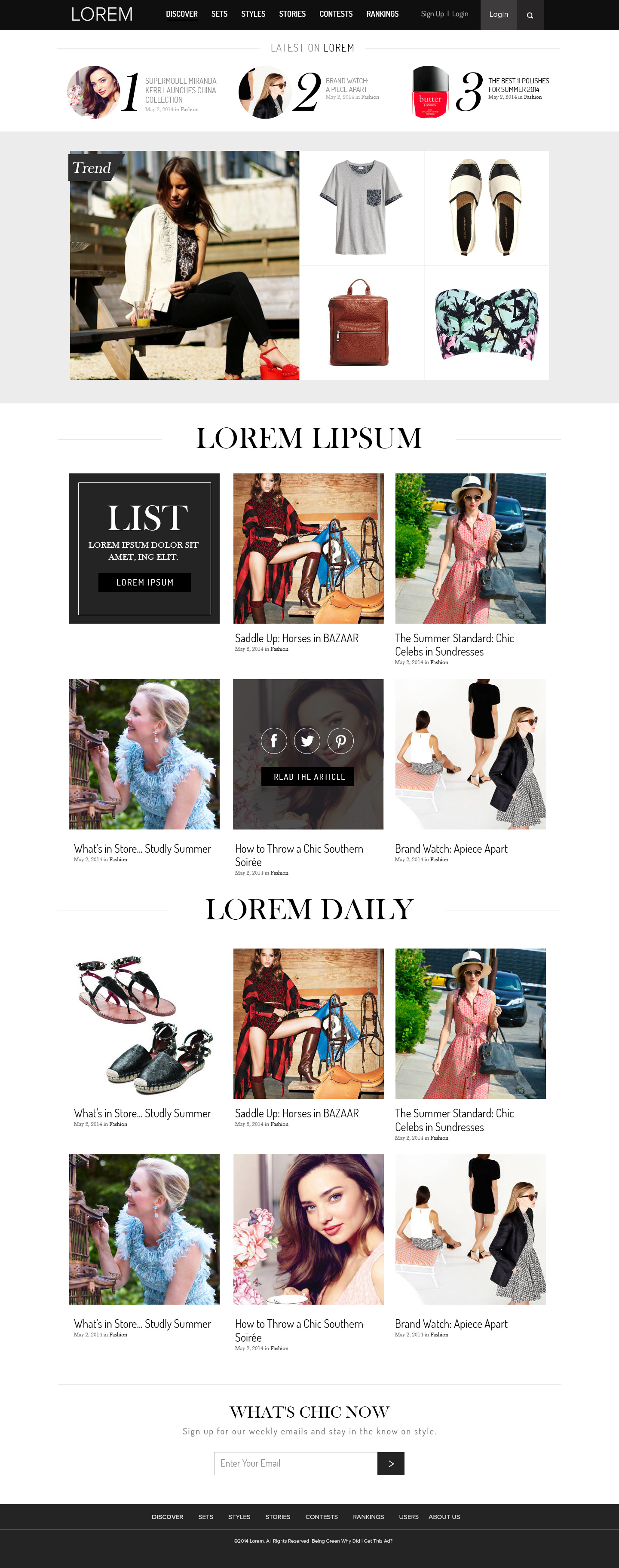 Lorem Fashion by vikas1307 on Dribbble