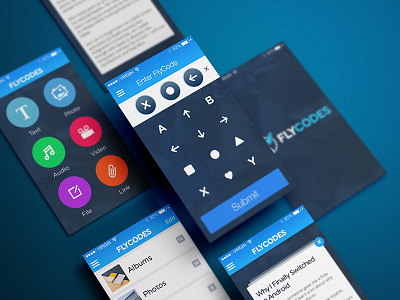 Flycode blue code interaction ui ux