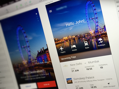 Travel app_Home Page