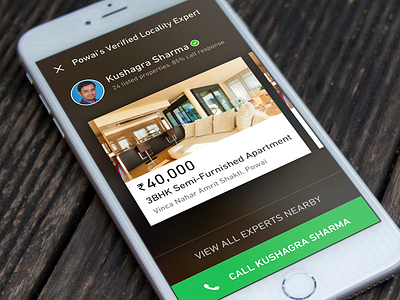 Locality expert agent builders flat green housing interface iphone mobile ui ux