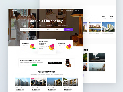 Homepage_exploration blue building buy cards home housing purple red ui ux