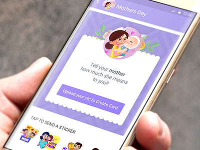 Mother'sday motherday pastel purple stickers ui ux