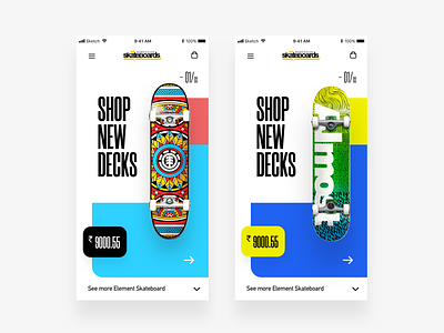 Skateboard app application blue interaction design iphone skateboard ui uidesign ux