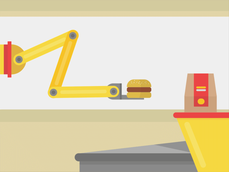 Flat Fast Food Automatic Delivery after effects animation automatic delivery duik fast food flat design pedro aquino fx tutorial