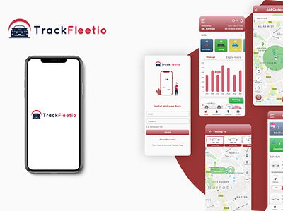 Track Fleetio - A Vehicle Tracking Application 3d animation app branding design graphic design icon illustration logo motion graphics ui ux vector