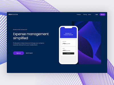 Modern fintech website design