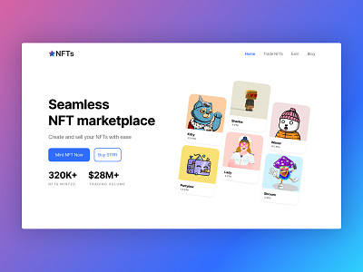 NFT Marketplace Website Design