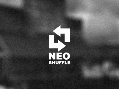 Neo Shuffle Player Logo logo n negative neo player shuffle space
