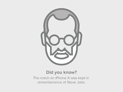 Steve Jobs Avatar apple avatar illustration iphone x jobs notch steve stevejobs