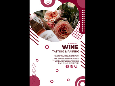flyer for wine flyer design uidesign uxdesign web wine