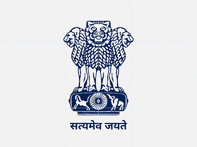State Emblem of India design illustration art symbol design