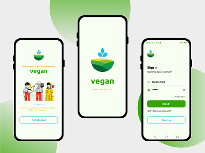 vegan farming agriculture app design farm farmer farming mobile app mobile ui new project organic farm smart farming ui ui ux