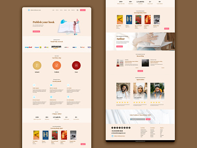 Book Publishing Industry Webpage Design 1 ecommerce landing page online book store responsive design