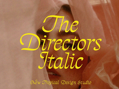 The Directors Italic Typeface 3d animation app branding design graphic design icon illustration logo motion graphics typography ui ux vector
