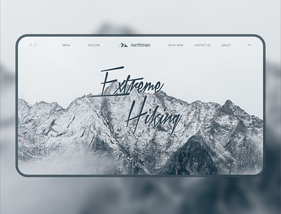 Web UI for Extreme Hiking branding design graphic design illustration logo magazine photoshop photoshop ideas poster design ui webui xd