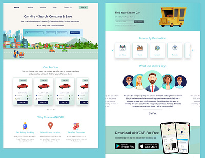 AnyCar branding car rental dar design figma graphic design icons