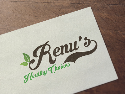Renu's Healthy Choices Brand Identity | Logo Design brand identity branding graphic design logo design minimal design minimal logo