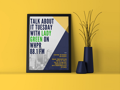 Flyer Design For Lady Green | Minimal Poster Design