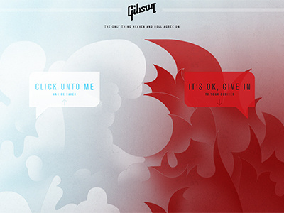 Gibson website refresh design illustration web