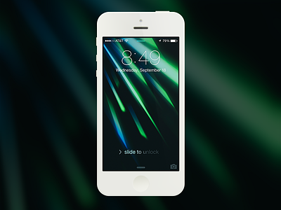 iOS 7 Wallpaper abstract backdrop background blue green ios7 iphone wallpaper